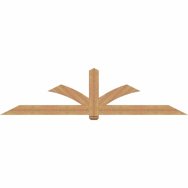 Ekena Millwork Redmond Smooth Timber Gable Bracket, Western Red Cedar, 108"W x 27"H x 3 1/2"D x 5 1/2"F, 6/12 Pitch GBW108X27X0406RED00SWR - main